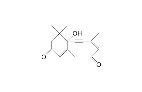3-Methyl-5-(1-hydroxy-2,6,6-trimethyl-4-oxo-2-cyclohexen-1-yl)-4-pentyn-cis-2-enal