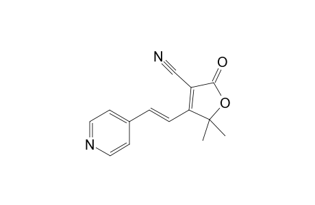 3-Cyano-4-(pyridin-4-ylvinyl)-5,5-dimethyl-2(5H)-furanone