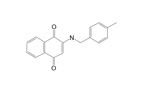 2-{[(4-methylphenyl)methyl]amino}naphthalene-1,4-dione