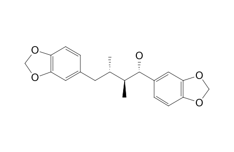 OLEIFERIN-C;(7R*,8S*,8'R*)-3,4:3',4'-BIS-(METHYLENEDIOXY)-LIGNAN-7-OL