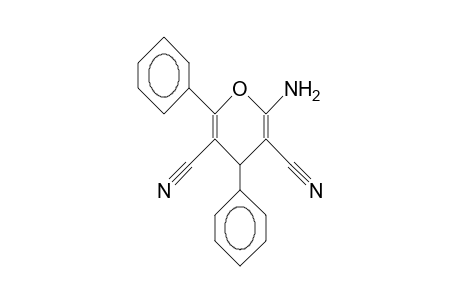 2-amino-4,6-diphenyl-4H-pyran-3,5-dicarbonitrile