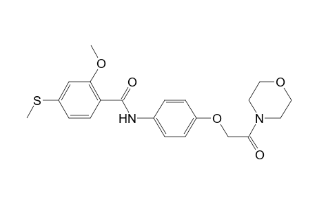 2-Methoxy-4-(methylthio)-N-[4-[2-(4-morpholinyl)-2-oxoethoxy]phenyl]benzamide