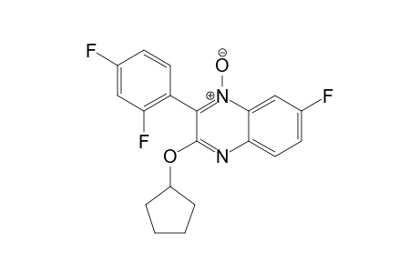 3-(CYCLOPENTYLOXY)-7-FLUORO-2-(2,4-DIFLUOROPHENYL)-QUINOXALINE-N-OXIDE
