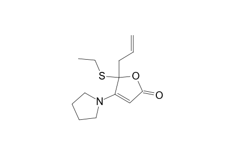 5-Allyl-5-ethylthio-4-(pyrrolidin-1-yl)-furan-2(5H)-one