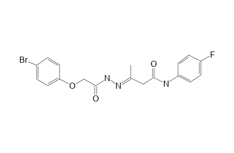 3-[2-(4-Bromophenoxy)acetylhydrazono]-N-(4-fluorophenyl)butyramide