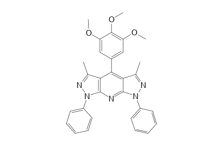 4-(3,4,5-TRIMETHOXYPHENYL)-3,5-DIMETHYL-1,7-DIPHENYL-1H,7H-BISPYRAZOLO-[3,4-B:4',3'-E]-PYRIDINE