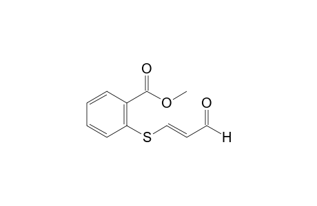 trans-o-[(2-formylvinyl)thio]benzoic acid, methyl ester