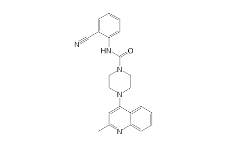 1(2H)-Pyrazinecarboxamide, N-(2-cyanophenyl)tetrahydro-4-(2-methyl-4-quinolinyl)-