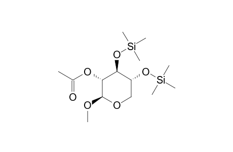 Methyl-2-O-acetyl-3,4-bis-O-trimethylsilyl.beta.-D-xylopyranosid