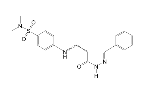 4-{[p-(DIMETHYLSULFAMOYL)ANILINO]METHYLENE}-3-PHENYL-2-PYRAZOLIN-5-ONE