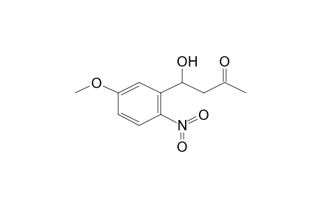 2-Butanone, 4-hydroxy-4-(5-methoxy-2-nitrophenyl)-