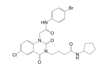 4-(1-[2-(4-bromoanilino)-2-oxoethyl]-6-chloro-2,4-dioxo-1,4-dihydro-3(2H)-quinazolinyl)-N-cyclopentylbutanamide