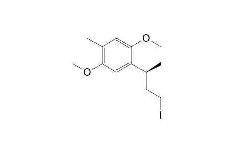 1-[(1S)-3-iodo-1-methyl-propyl]-2,5-dimethoxy-4-methyl-benzene