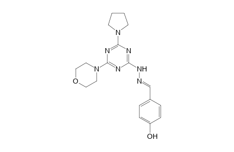 2-[(4-Hydroxybenzylidene)hydrazino]-4-morpholino-6-(1-pyrrolidinyl)-1,3,5-triazine