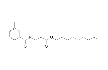 .beta.-Alanine, N-(3-methylbenzoyl)-, nonyl ester