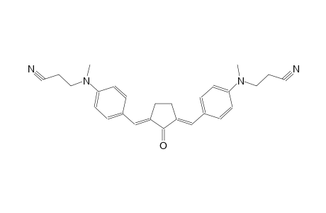 3-[4-[(E)-((3E)-3-{4-[(2-cyanoethyl)(methyl)amino]benzylidene}-2-oxocyclopentylidene)methyl](methyl)anilino]propanenitrile