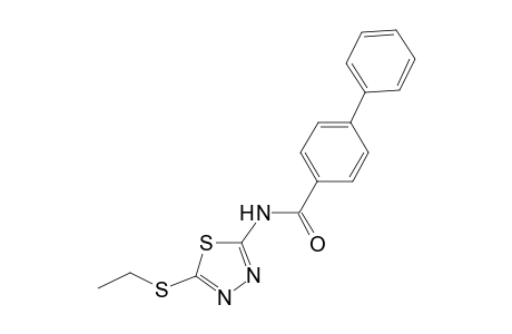 N-[5-(ethylsulfanyl)-1,3,4-thiadiazol-2-yl][1,1'-biphenyl]-4-carboxamide