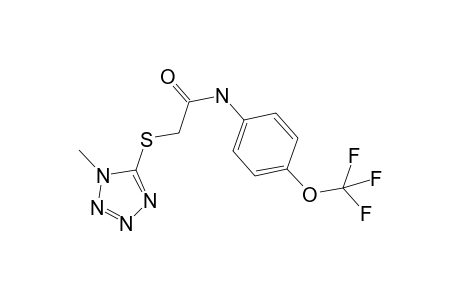 2-(1-Methyltetrazol-5-yl)sulfanyl-N-[4-(trifluoromethoxy)phenyl]acetamide