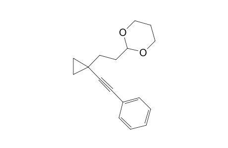 2-(2-(1-(phenylethynyl)cyclopropyl)ethyl)-1,3-dioxane