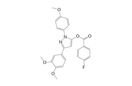 benzoic acid, 4-fluoro-, 3-(3,4-dimethoxyphenyl)-1-(4-methoxyphenyl)-1H-pyrazol-5-yl ester