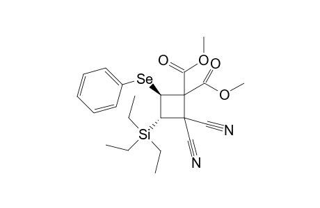 Dimethyl 4,4-Dicyano-2-(phenylseleno)-3-(triethylsilyl)-2,3-trans-cyclobutane-1,1-dicarboxylate
