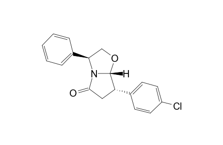 (3S,7S,7aR)-7-(4-Chlorophenyl)-5-oxo-3-phenyl-2,3,5,6,7,7a-hexahydropyrrolo[2,1-b]oxazole