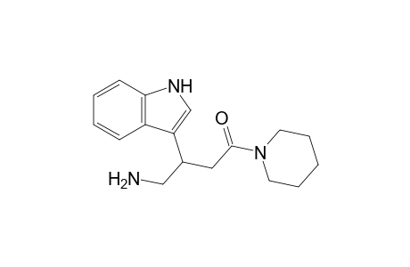 4-Amino-3-(1H-indol-3-yl)-1-(1-piperidinyl)-1-butanone