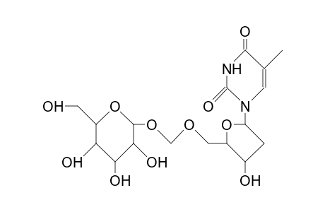 5'-O-Thymidinyl-methyl D-glucopyranoside