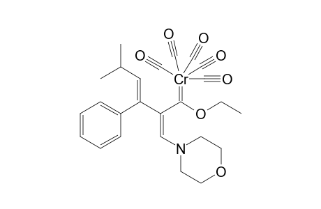 Pentacarbonyl-[1-ethoxy-1-(1'-morpholino-5'-methyl-3'-phenyl-1',3'-hexadien-2'-yl)methylene]-chromium ( 0 )