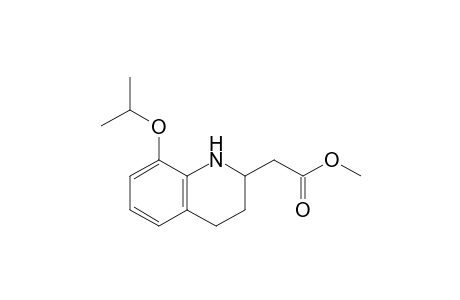 2-(8-isopropoxy-1,2,3,4-tetrahydroquinolin-2-yl)acetic acid methyl ester