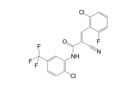 (2E)-3-(2-chloro-6-fluorophenyl)-N-[2-chloro-5-(trifluoromethyl)phenyl]-2-cyano-2-propenamide