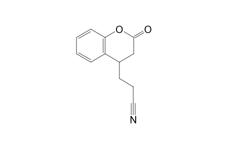 3-(2-Oxochroman-4-yl)propanenitrile