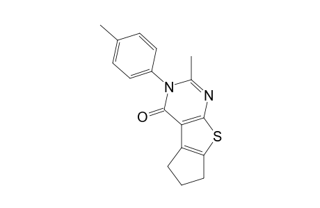 2-Methyl-3-(4-methylphenyl)-3,5,6,7-tetrahydro-4H-cyclopenta[4,5]thieno[2,3-d]pyrimidin-4-one