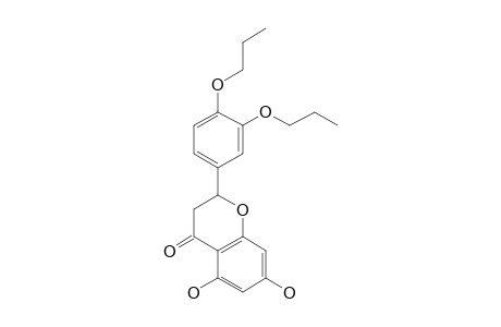 2-(3,4-di(N-Propyl)oxyphenyl)-2,3-dihydro-5,7-dihydroxy-4H-1-benzopyran-4-one