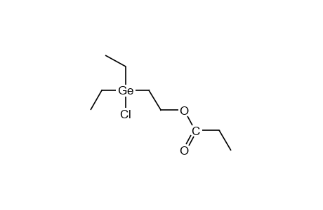 3-(CHLORODIETHYLGERMYL)PROPIONIC ACID, ETHYL ESTER