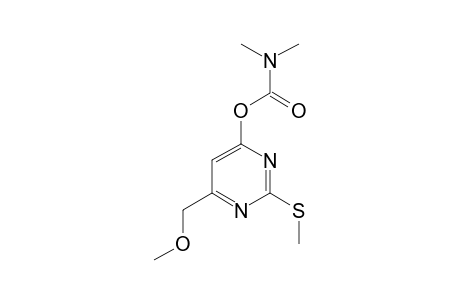 6-(methoxymethyl)-2-(methylthio)-4-pyrimidinol, dimethylcarbamat(ester)