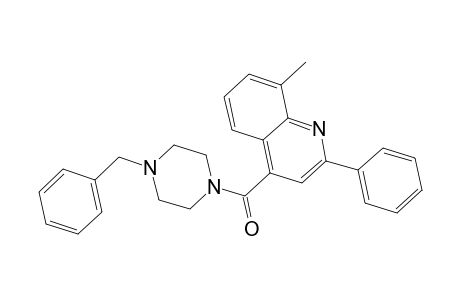 4-[(4-Benzyl-1-piperazinyl)carbonyl]-8-methyl-2-phenylquinoline