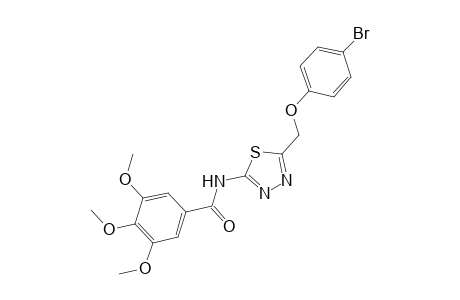 N-{5-[(4-bromophenoxy)methyl]-1,3,4-thiadiazol-2-yl}-3,4,5-trimethoxybenzamide