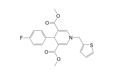 4-(4-Fluoro-phenyl)-1-thiophen-2-ylmethyl-1,4-dihydro-pyridine-3,5-dicarboxylic acid dimethyl ester