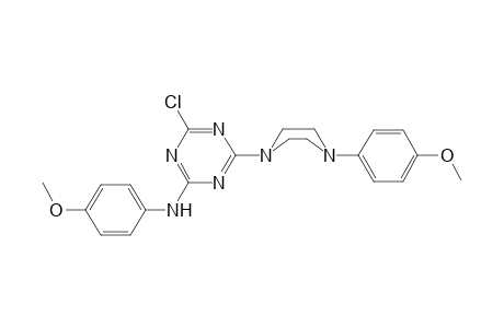4-Chloro-N-(4-methoxyphenyl)-6-[4-(4-methoxyphenyl)-1-piperazinyl]-1,3,5-triazin-2-amine
