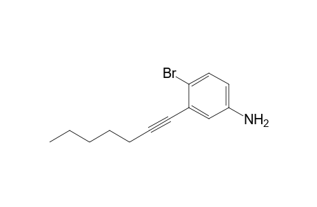 (4-bromo-3-hept-1-ynyl-phenyl)amine