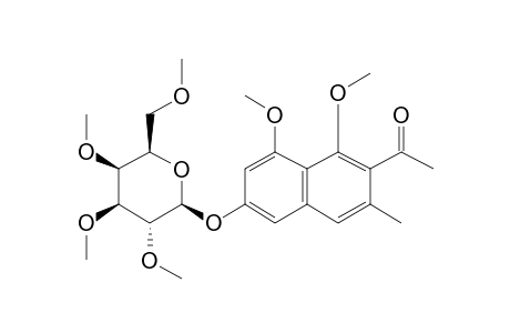 Isotorachrysone 6-glucoside, 5me derivative