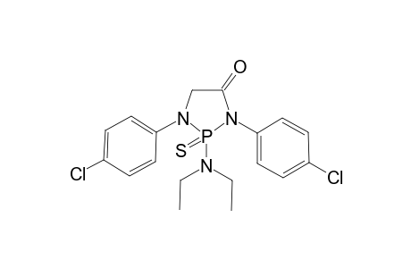 1,3-Bis-(4-chloro-phenyl)-2-diethylamino-2-thioxo-2lambda(5)-[1,3,2]diazaphospholidin-4-one