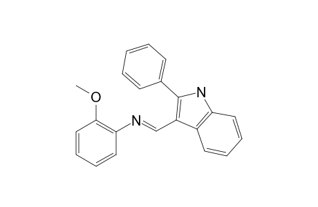 N-[(2-Phenyl-1H-indole-3-yl)methylene](o-methoxy)benezeamine