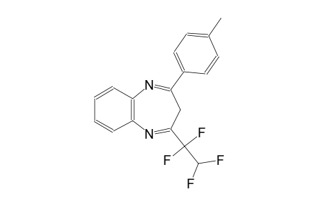 2-(4-methylphenyl)-4-(1,1,2,2-tetrafluoroethyl)-3H-1,5-benzodiazepine