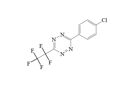 3-(p-chlorophenyl)-6-(pentafluoroethyl)-s-tetrazine