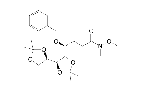 N-Methoxy-N-methyl-4-benzyloxy-5,6:7,8-bis(isopropylidenedioxy)octanamide