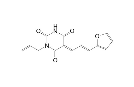 (5E)-1-allyl-5-[(2E)-3-(2-furyl)-2-propenylidene]-2,4,6(1H,3H,5H)-pyrimidinetrione