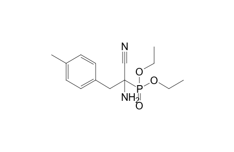 2-amino-2-diethoxyphosphoryl-3-(4-methylphenyl)propionitrile