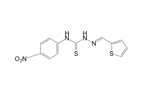 2-Thiophenecarboxaldehyde, 4-(p-nitrophenyl)-3-thiosemicarbazide